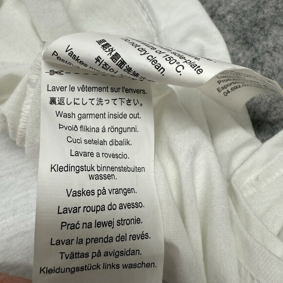 Oakley Men’s Raglan Baseball T-Shirt Size L Red Orange White 3/4 Sleeve Logo - Picture 8 of 10